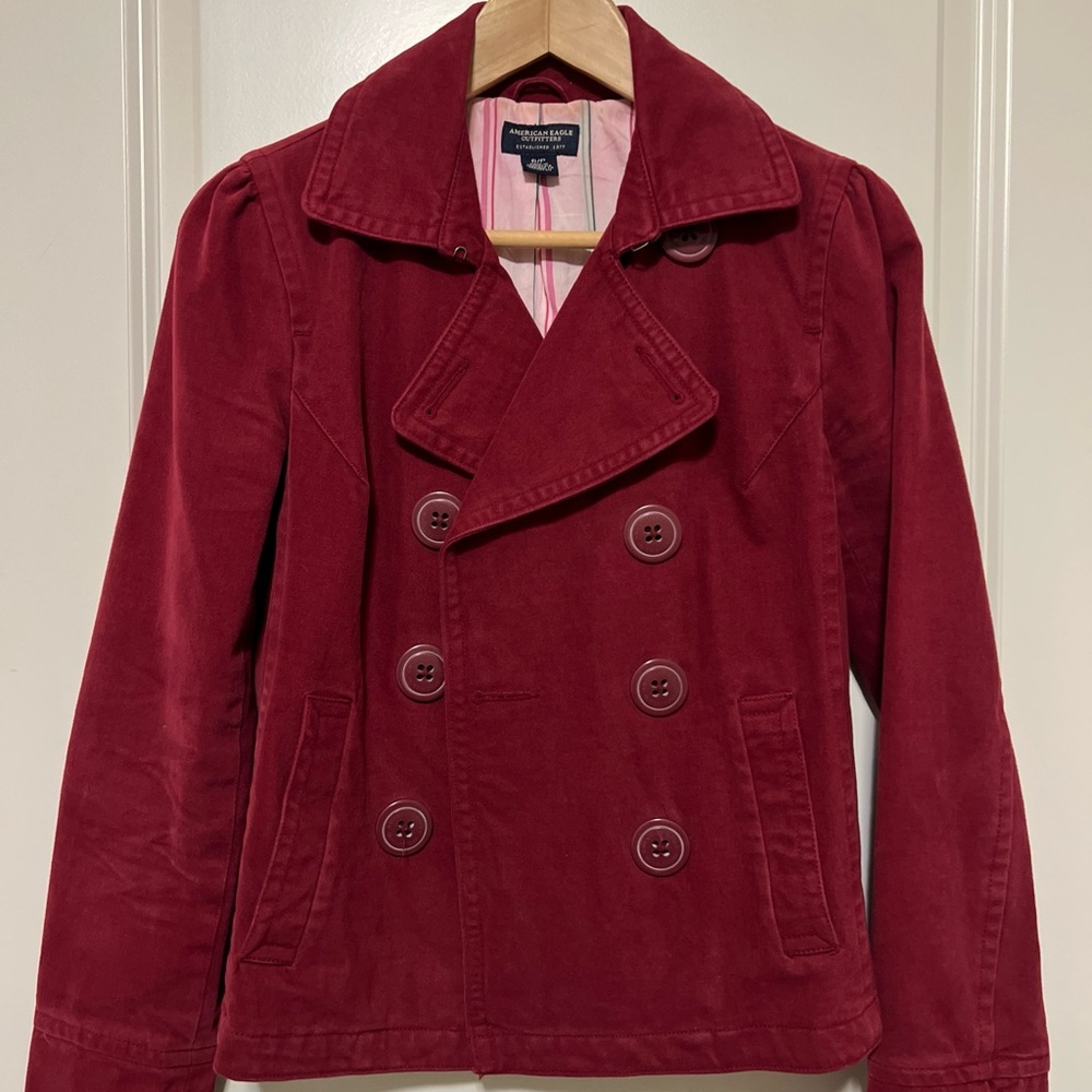 American Eagle Outfitters Burgundy Jacket